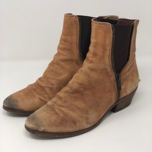 Sam Edelman Brown Leather Ankle Boots